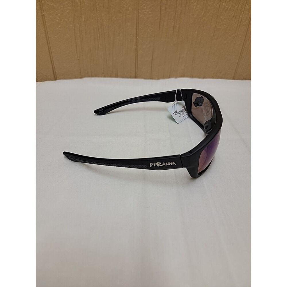Piranha Sport 1 Sunglasses 100% UVA Protection Style # 62017 Black Wrap - Picture 3 of 7